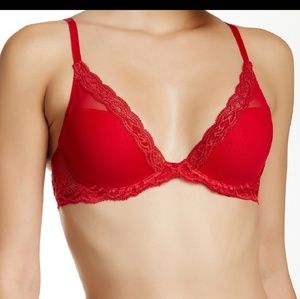 Nordstrom Natori feathers 34D Red Bra